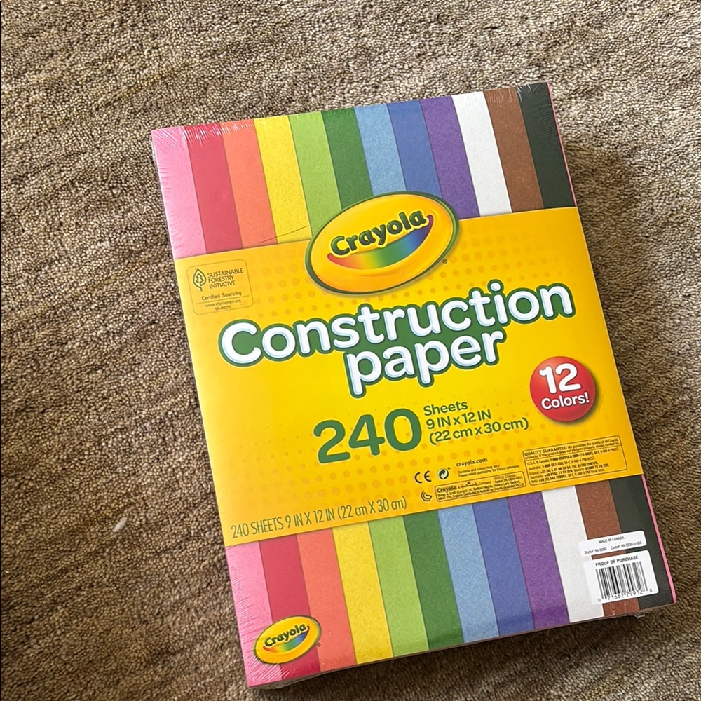 Crayola Multicolor Construction Paper Pack